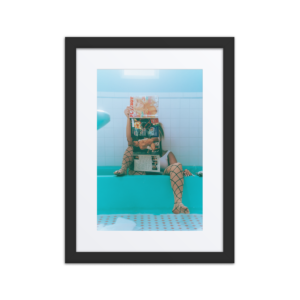 Matte paper framed poster with mat (in) black 12x16 front 69ba4c6a61f86