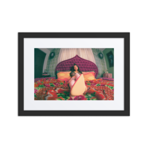 Matte paper framed poster with mat (in) black 12x16 front 69bb3d1f72bd9